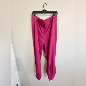 SHEIN Wide Leg High-Rise Trousers in Fuchsia